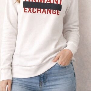Armani Exchange Logo Crewneck Sweatshirt – Size M